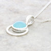 Amy Blue Chalcedony Sterling Silver Pendant & Chain
