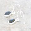Labradorite Sterling Silver Pear Shape Drop Earrings