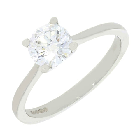 Platinum 1.00cts Lab Grown Diamond Solitaire Ring