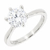 Platinum 1.80ct Brilliant Cut Lab Grown Diamond Solitaire Ring D VS2