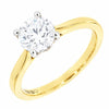 18ct Gold and Platinum 1.23ct Brilliant Cut Lab Grown Diamond Solitaire Ring D VS2