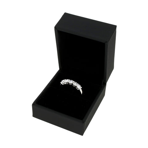 Platinum 1.00cts Lab Grown Diamond Brilliant Cut Half Eternity Ring