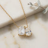 14ct Gold Toi Et Moi 1.70cts Lab Grown Diamond Pendant and Chain