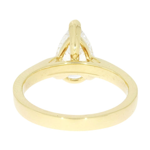 18ct Yellow Gold 1.76cts Lab Grown Pear Shape Diamond Ring | H&H