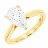 18ct Yellow Gold 1.76cts Lab Grown Pear Shape Diamond Ring