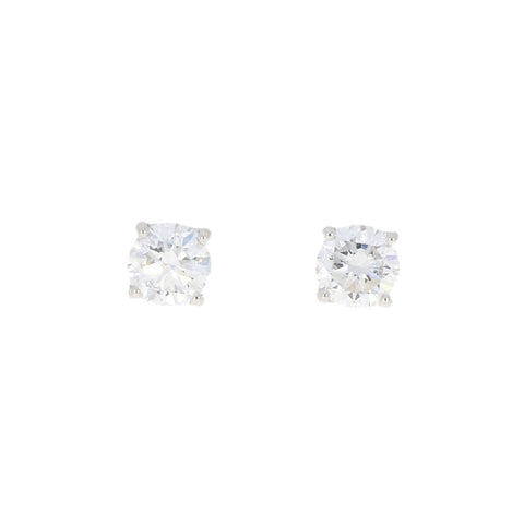 9ct White Gold 0.41cts Lab Created Brilliant Cut Diamond Earrings | H&H