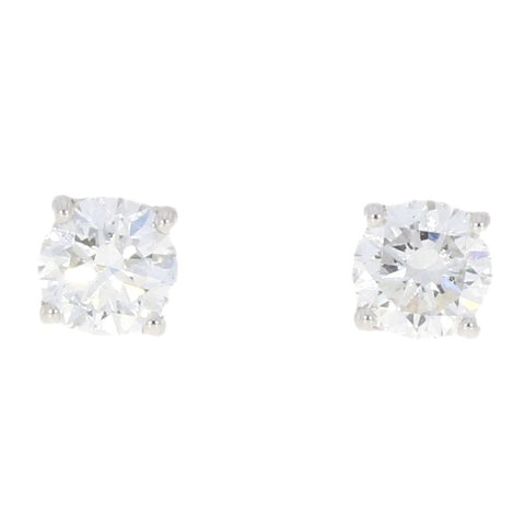 9ct White Gold 0.41cts Lab Created Brilliant Cut Diamond Earrings | H&H