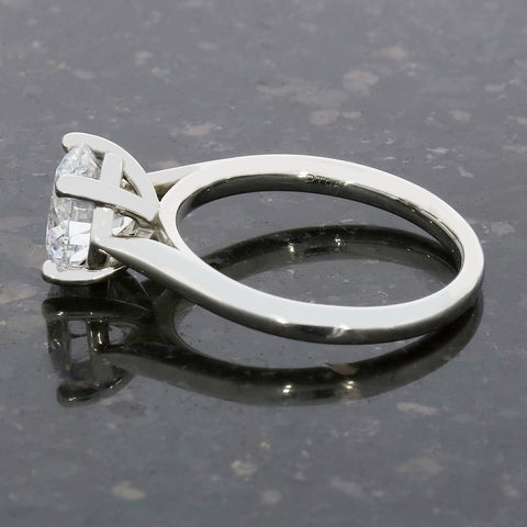 Platinum 1.71cts Lab Grown Diamond Solitaire Ring