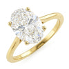 18ct Gold 2.75ct Oval Brilliant Cut Lab Grown Diamond Solitaire Ring G SI 1