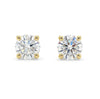 9ct Yellow Gold 1.00cts Lab Grown Brilliant Cut Diamond Stud Earrings
