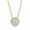 9ct Yellow Gold 0.67cts Lab Grown Diamond Pendant and Chain