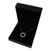 9ct White Gold 0.96cts Lab Grown Diamond Circle Pendant and Chain | H&H