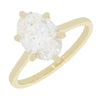 18ct Gold 2.07ct Oval Cut Lab Grown Diamond Solitaire Ring D VS2