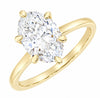 18ct Gold 2.07ct Oval Cut Lab Grown Diamond Solitaire Ring D VS2