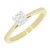 18ct Gold 0.50ct Brilliant Cut Lab Grown Diamond Solitaire Ring F VS