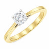 18ct Gold 0.50ct Brilliant Cut Lab Grown Diamond Solitaire Ring F VS