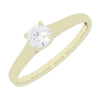 9ct Gold 0.33ct Brilliant Cut Lab Grown Diamond Solitaire Ring D VS1