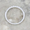 9ct White Gold 0.40cts Lab Grown Diamond Brilliant Cut Half Eternity Ring