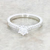 Platinum 0.56ct Brilliant Cut Lab Grown Diamond Solitaire Ring