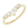 9ct Gold 0.47cts Lab Grown Diamond Brilliant Cut Wishbone Ring