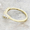 9ct Gold 0.47cts Lab Grown Diamond Brilliant Cut Wishbone Ring