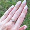 9ct Gold 0.47cts Lab Grown Diamond Brilliant Cut Wishbone Ring