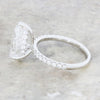 Platinum 4.51ct Lab Grown Diamond Pear Shape Solitaire Ring Certificated E VS1 LGD187