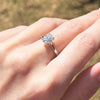 Platinum 1.05ct Oval Cut Lab Grown Diamond Solitaire Ring