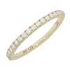 9ct Gold 0.25cts Lab Grown Diamond Brilliant Cut Half Eternity Ring