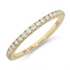 9ct Gold 0.25cts Lab Grown Diamond Brilliant Cut Half Eternity Ring