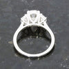 Platinum 2.49ct Lab Grown Diamond Three Stone Ring Certificated D VS2 LGD178