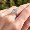 Platinum 2.49ct Lab Grown Diamond Three Stone Ring Certificated D VS2 LGD178
