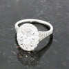 Platinum 2.93cts Lab Grown Diamond Cluster Ring Certificated E VS2 LGD179