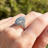 Platinum 2.93cts Lab Grown Diamond Cluster Ring Certificated E VS2 LGD179