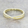 9ct Gold 0.12ct Lab Grown Diamond Ribbon Twist Half Eternity Ring LGD182