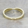 9ct Gold 0.12ct Lab Grown Diamond Ribbon Twist Half Eternity Ring LGD182