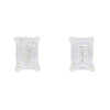 Platinum 2.00cts Emerald Cut Lab Grown Diamond Stud Earrings LGD184