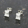 Platinum 2.00cts Emerald Cut Lab Grown Diamond Stud Earrings LGD184