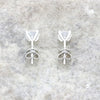 9ct White Gold 1.44cts Lab Grown Brilliant Cut Diamond Stud Earrings LGD189