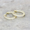 9ct Yellow Gold 0.77cts Lab Grown Diamond Hoop Earrings LGD190