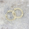 9ct Yellow Gold 0.77cts Lab Grown Diamond Hoop Earrings LGD190