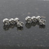 9ct White Gold 1.01cts Lab Grown Diamond Cluster Drop Earrings | H&H