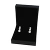 9ct White Gold 1.01cts Lab Grown Diamond Cluster Drop Earrings | H&H