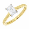 18ct Yellow Gold 1.00ct Emerald Cut Lab Grown Diamond Solitaire Ring - LGD195
