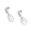 Lido Pearls Cubic Zirconia Freshwater Pearl Teardrop Drop Earrings LH107E