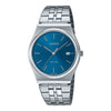Casio Collection Blue Dial Stainless Steel Bracelet Watch MTP-B145D-2A2VEF