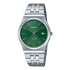 Casio Collection Green Dial Stainless Steel Bracelet Watch MTP-B145D-3AVEF