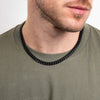 Fred Bennett Stainless Steel Black Brushed Finish Curb Mens Necklace N4653B