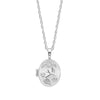 Laura Ashley Sterling Silver Blue Birds Locket and Chain N4756C