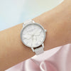 Olivia Burton Glitter Bee Shimmer Pearl and Silver Ladies Watch OB16FB20